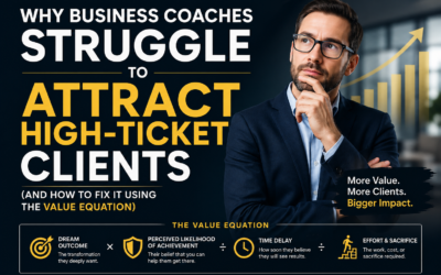 Why Business Coaches Struggle to Attract High-Ticket Clients (And How to Fix It Using the Value Equation)